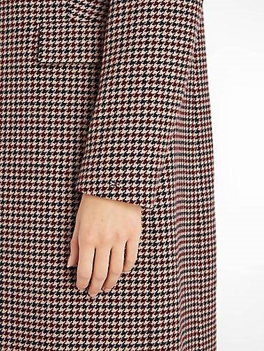 TOMMY HILFIGER Damen Mantel WOOL BLEND CLASSIC CHECK COAT