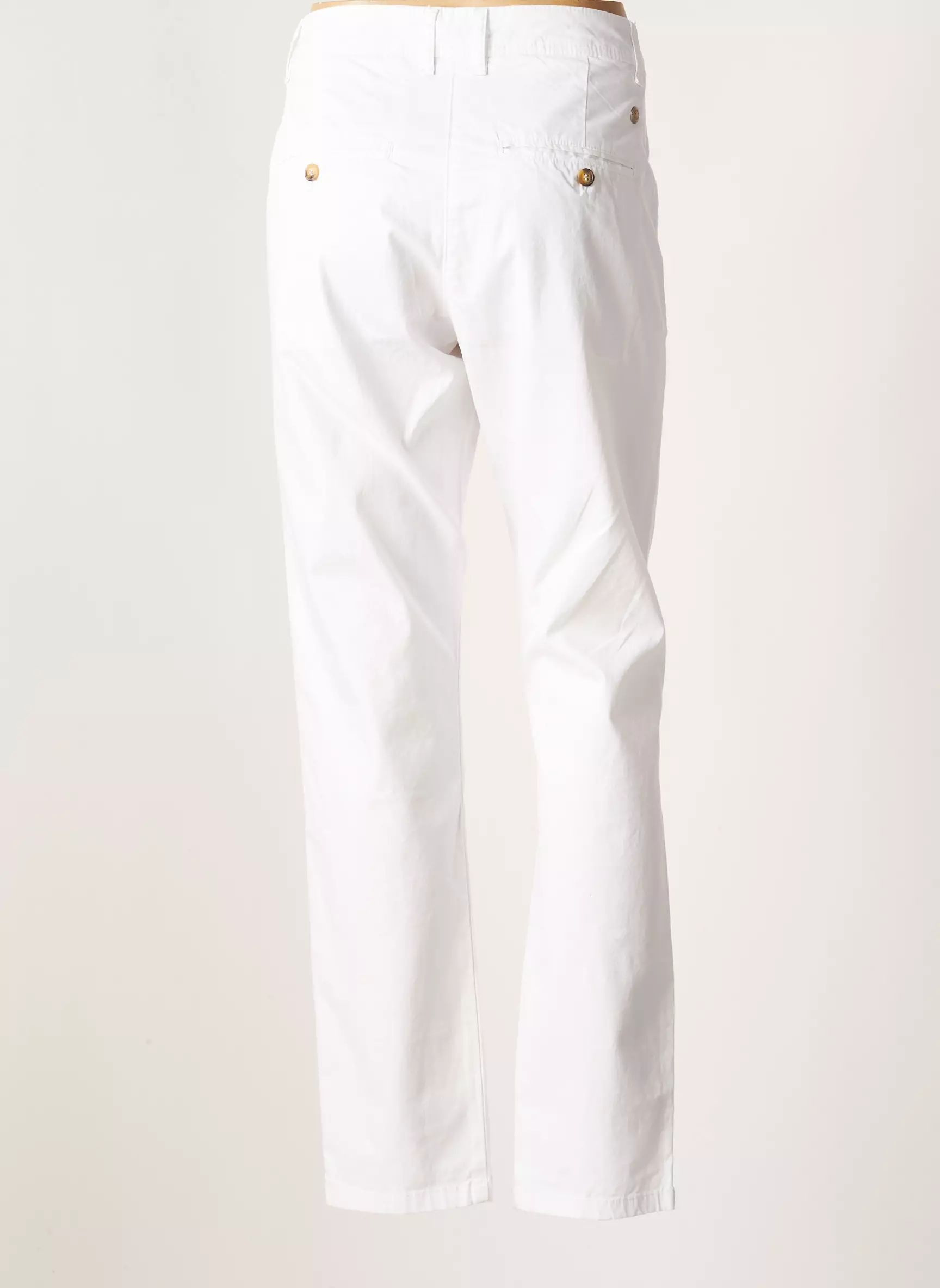 Bermudes Pantalons Chino Femme couleur blanc