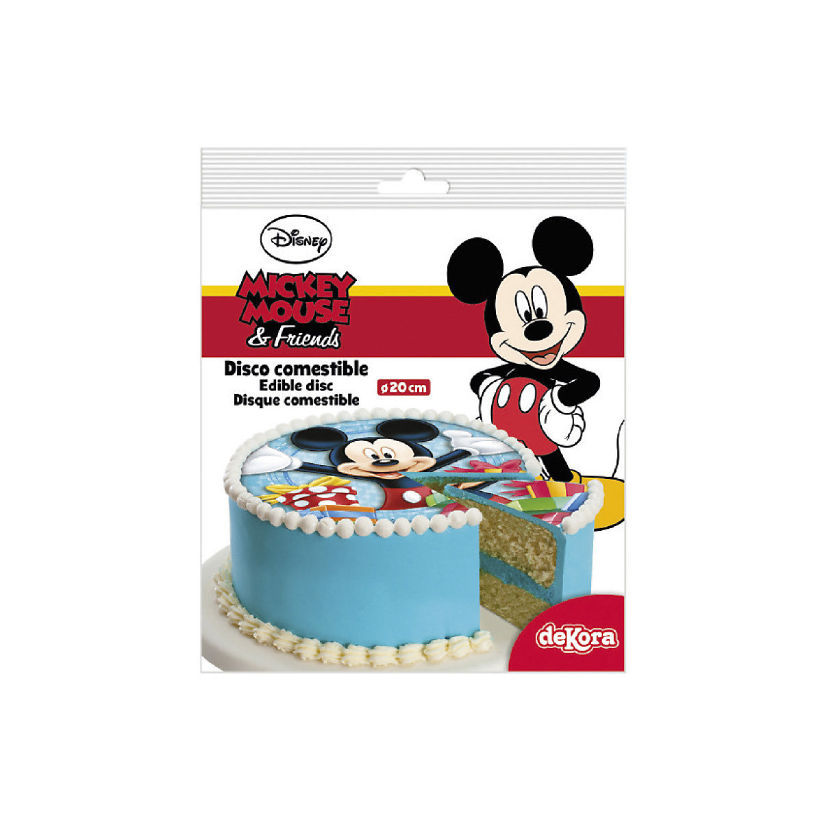 Essbare Tortenaufleger   Mickey Mouse 20cm