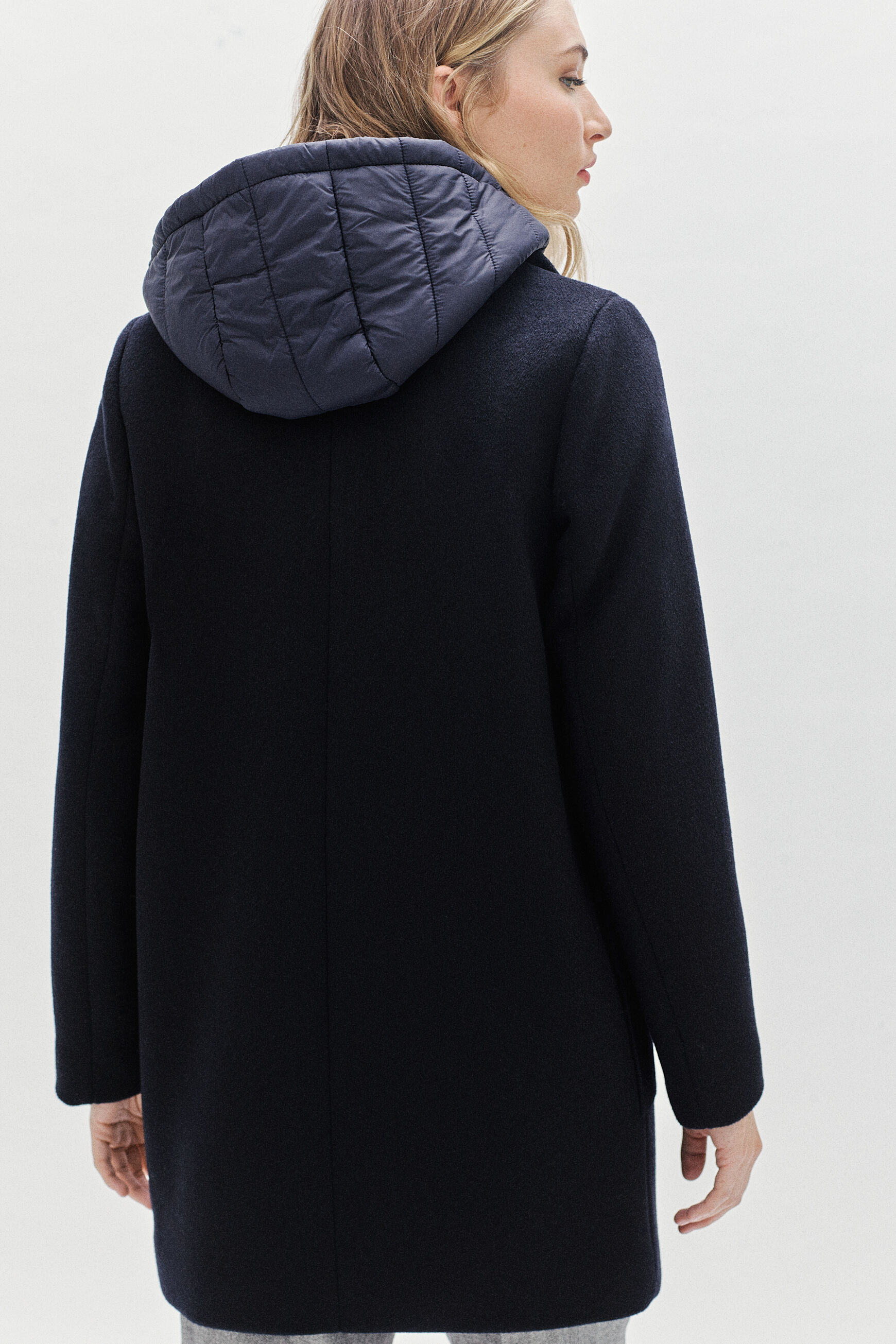 manteau jules bleu marine femme