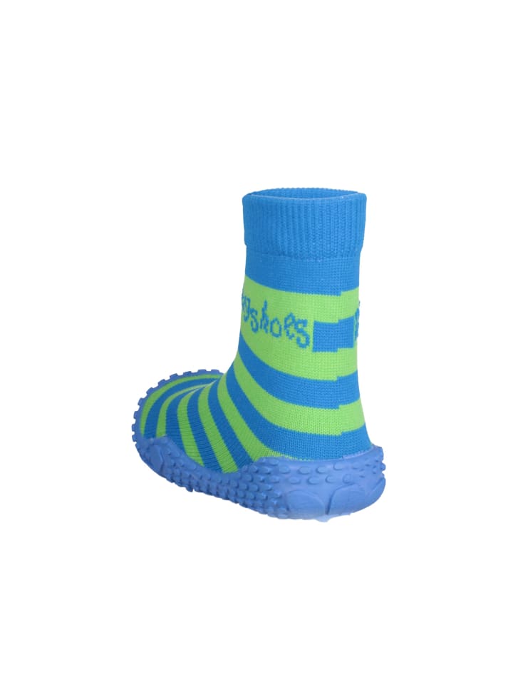 Playshoes Aqua-Socke Streifen in Blau/Grün günstig kaufen