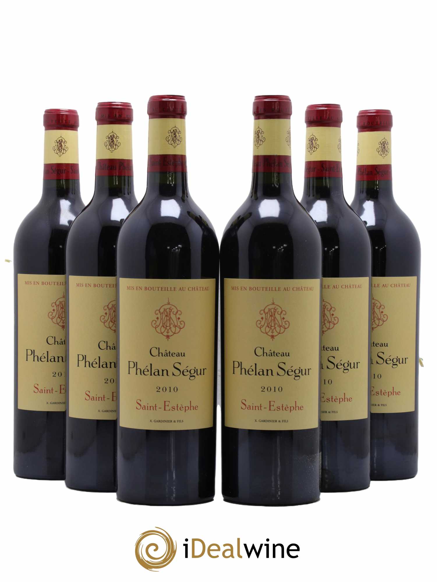 Château Phélan Ségur  2010 - Lot de 6 Bouteilles