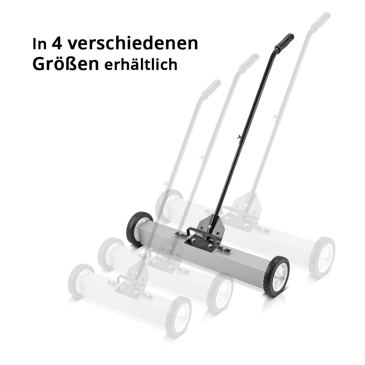 STAHLWERK Handkehrmaschine Magnet-Bodenkehrer MBK-30 ST mit 762 mm Breite, 76,2 cm Arbeitsbreite, (Packung, 1-St)