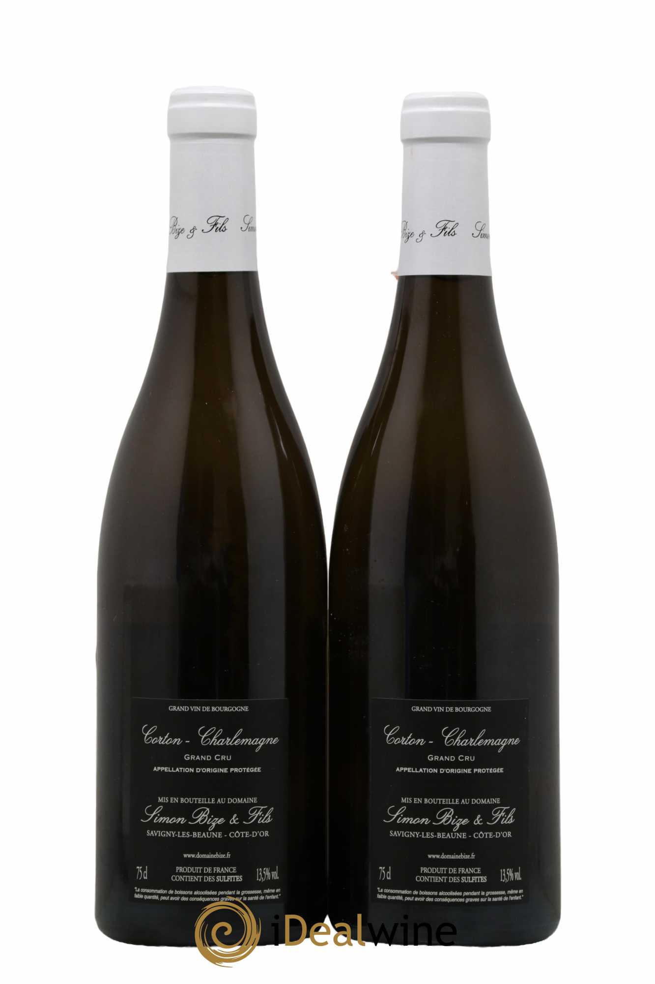 Corton-Charlemagne Grand Cru Simon Bize & Fils  2018 - Lot de 2 Bouteilles