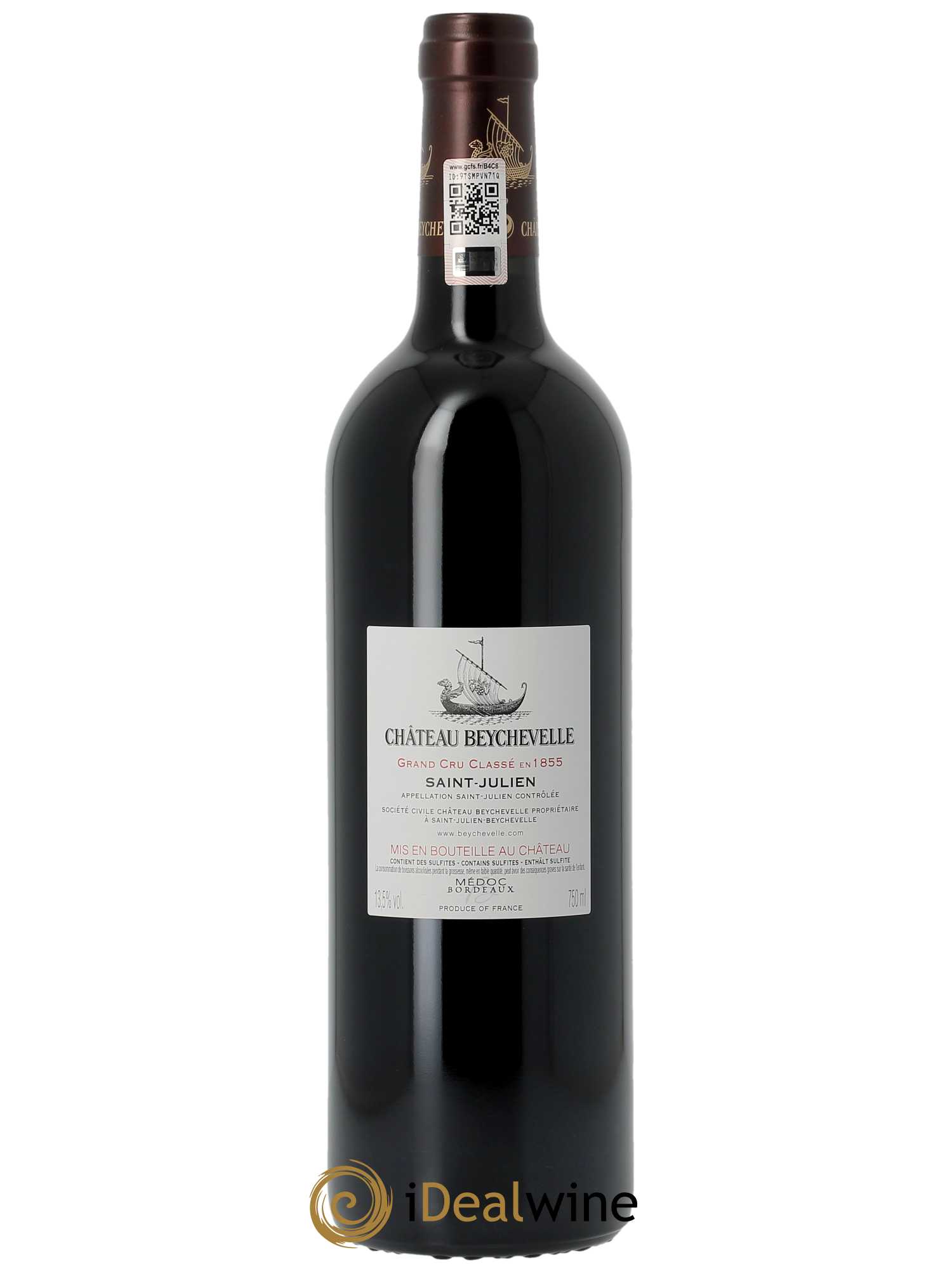 Château Beychevelle 4ème Grand Cru Classé (CBO à partir de 6 BTS) 2020 - Lot de 1 Bouteille