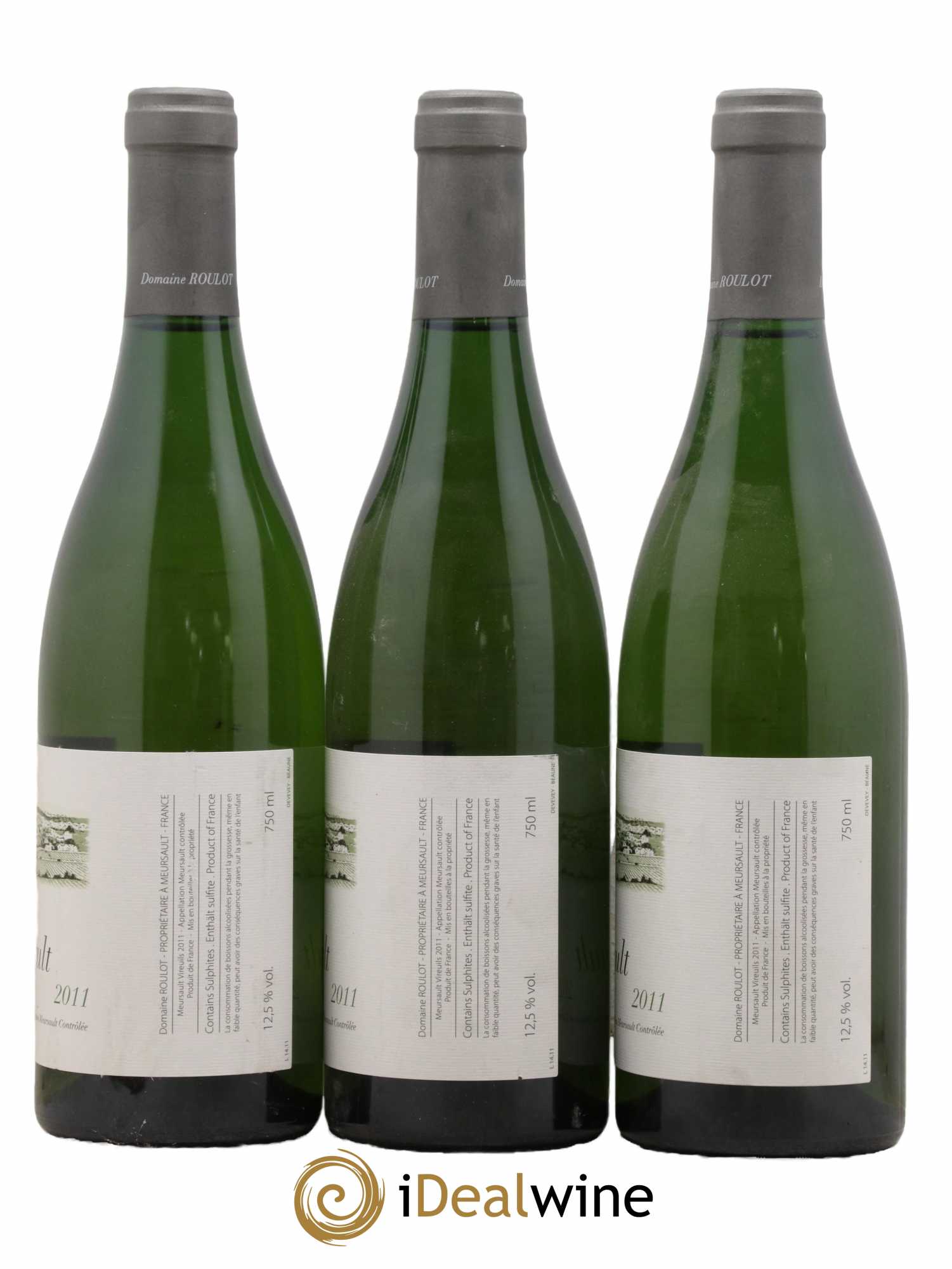 Meursault Les Vireuils Roulot (Domaine)  2011 - Lot de 3 Bouteilles