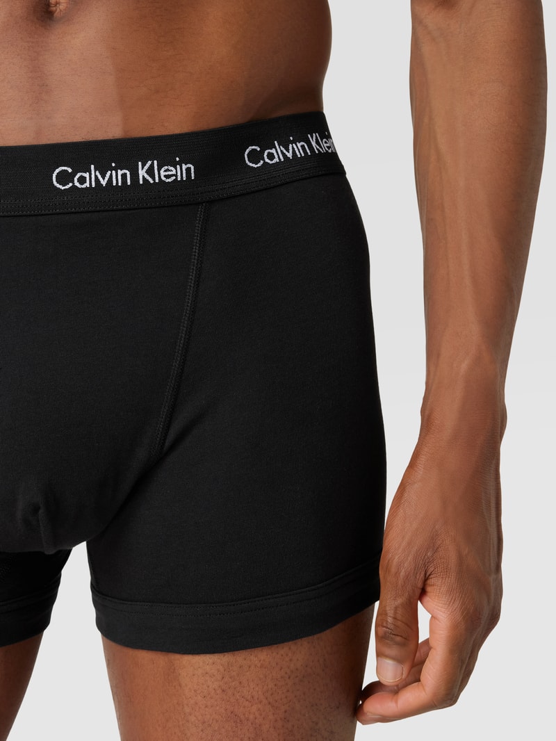 Trunks mit Logo-Bund im 3er-Pack in schwarz