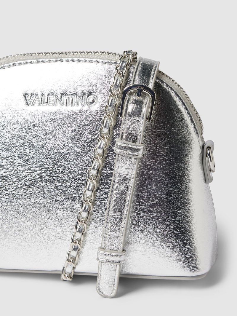 Handtasche mit abnehmbarem Schulterriemen Modell 'MAYFAIR' in silber