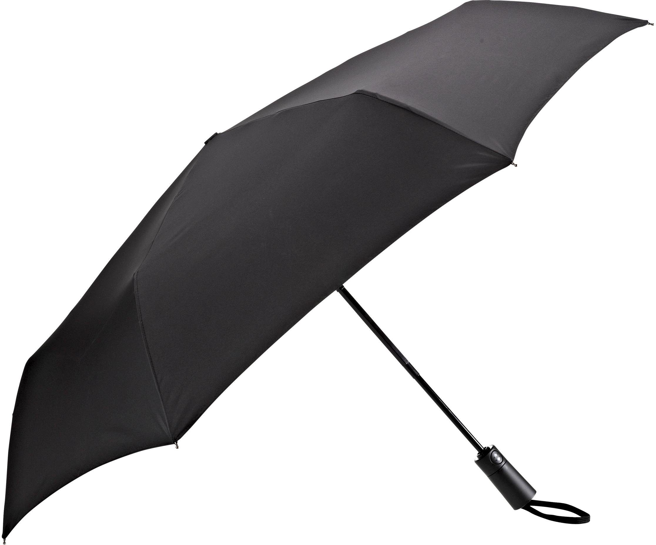 EuroSCHIRM® Taschenregenschirm Automatik 3020, schwarz