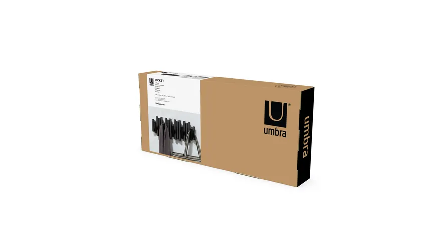 umbra Picket Wandgarderobe schwarz