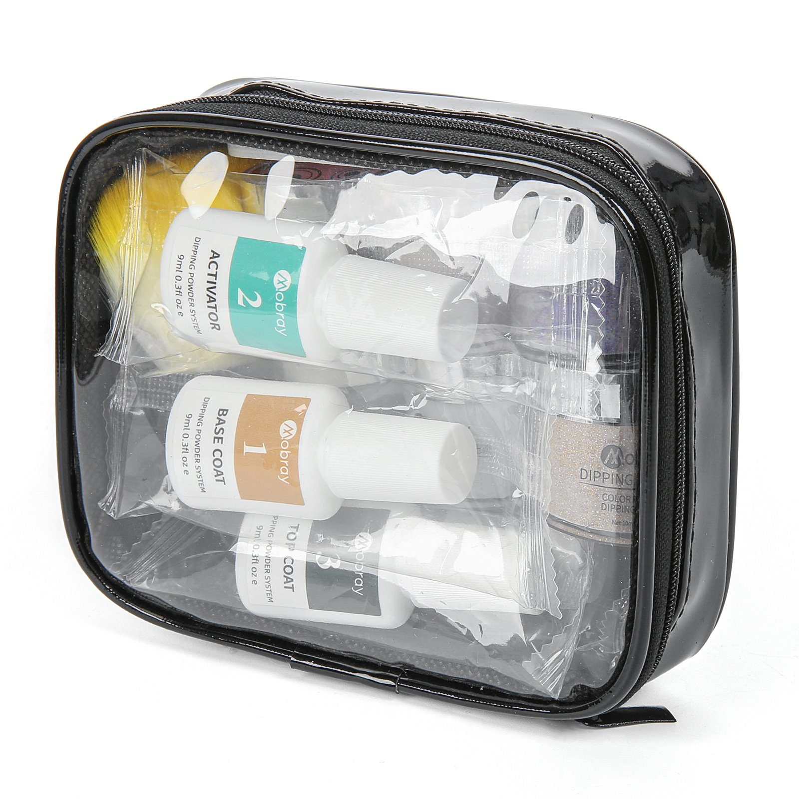 Mobray Nageldesign Zubehör Nageldesign Zubehör Dip Powder Starter Set: Professionelle Nägel!, 10-Teiliges Nagel Puder Starter Kit + 3-teiliges Nagelpflegeset gratis, Nägel wie aus dem Nagelstudio
