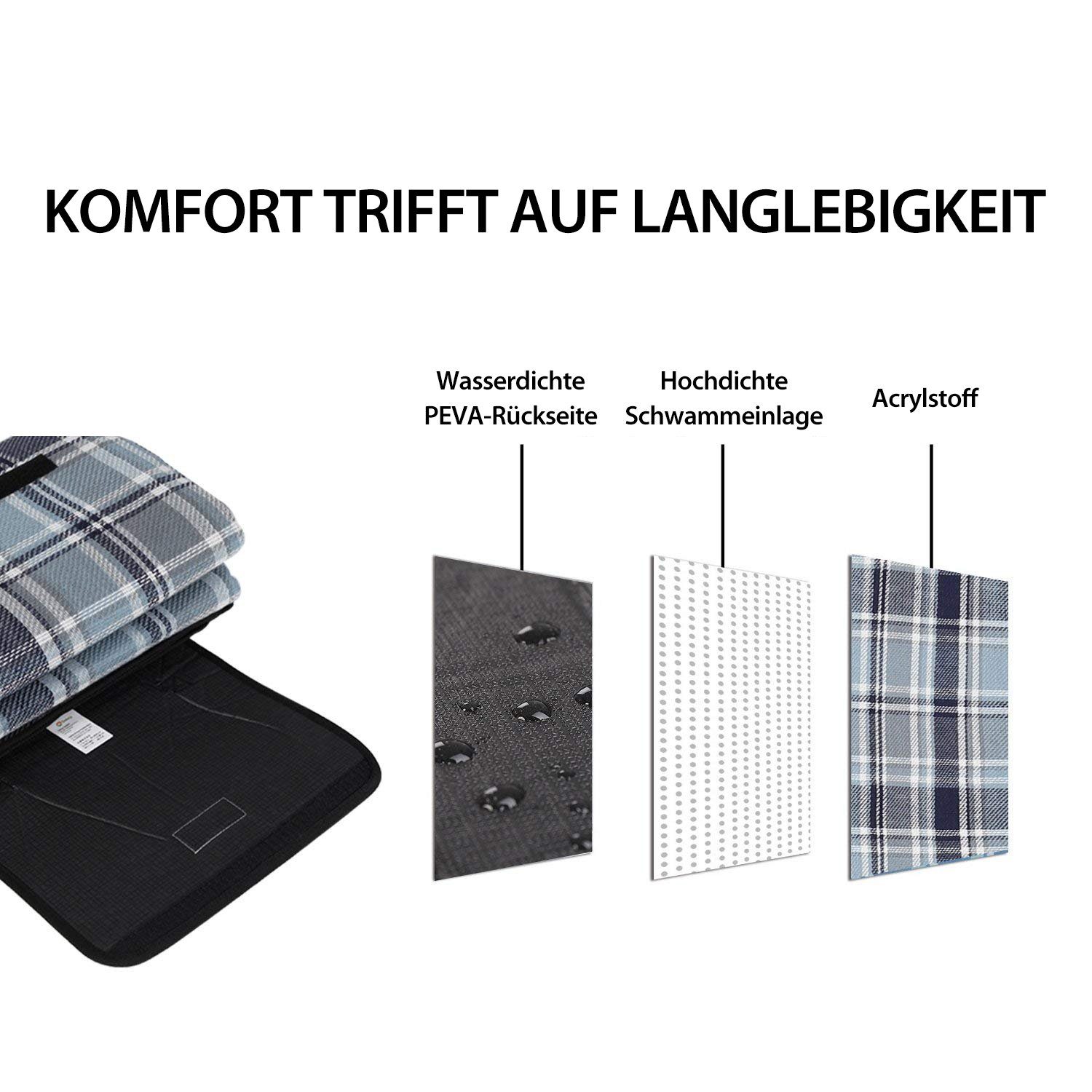 Picknickdecke XXL Campingdecke Wasserdicht, Waschbare Stranddecke Schmutzabweisende, Sekey