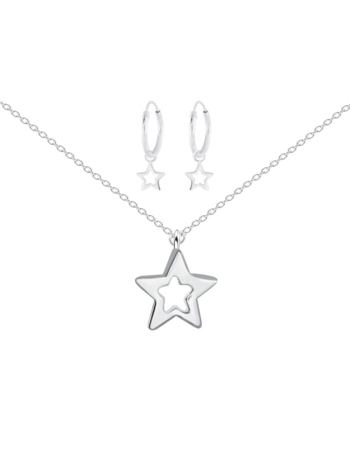 Alexander York Kinder-Schmuckset STERN in 925 Sterling Silber, 4-tlg. günstig kaufen onesize