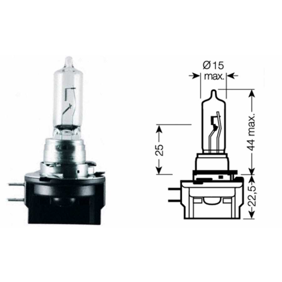 Hauptscheinwerferglühlampe H9B PGJY-5, 1 Stück - ATU