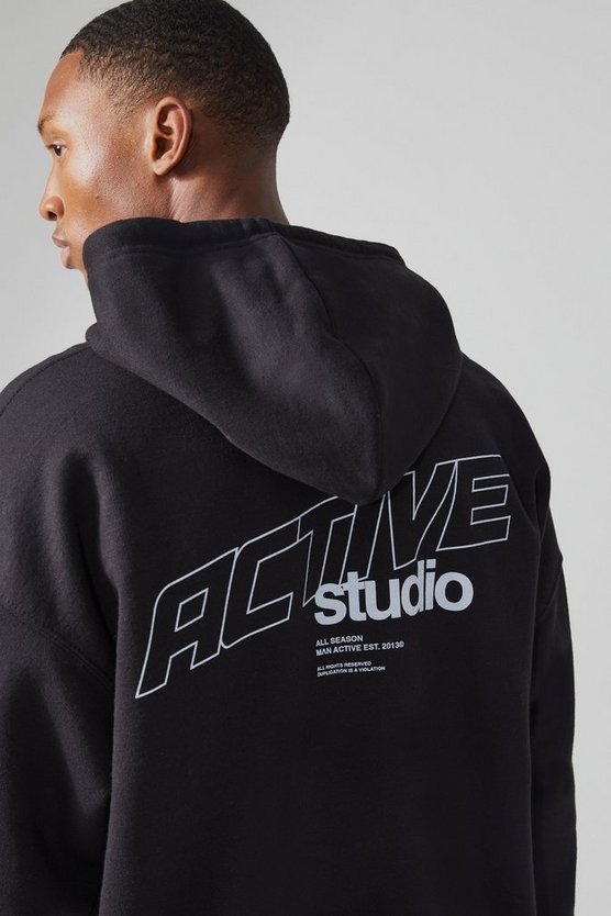 Man Active Oversize Studio Hoodie