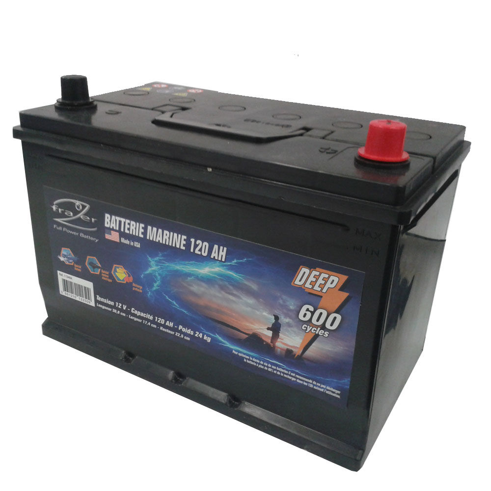 Frazer Marinebatterie 120Ah 600 Zyklen