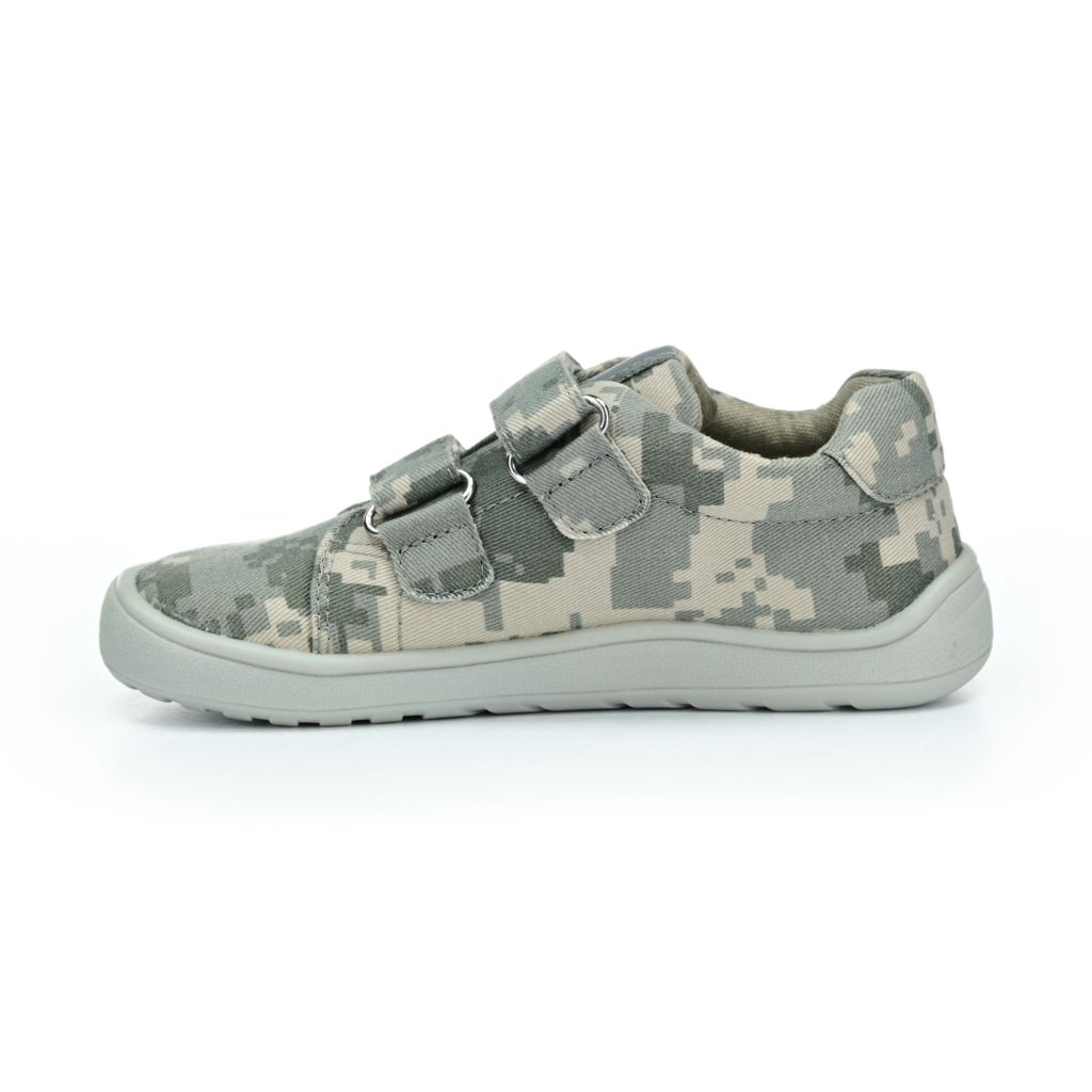 Protetika Roby Grigio Canvas Barfußschuhe Klett