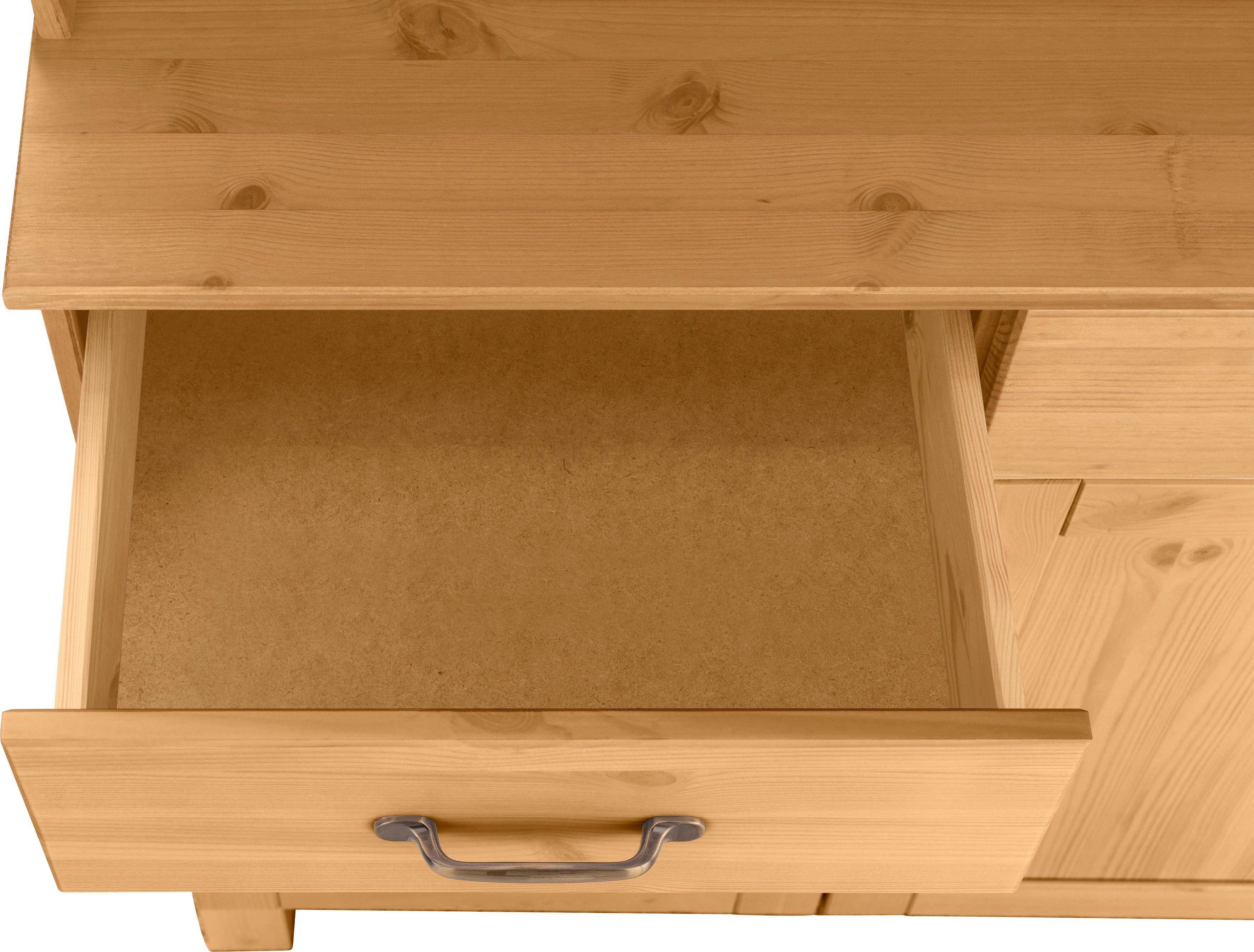 Home affaire Küchenbuffet Alby Breite 85 cm, 2 Glastüren