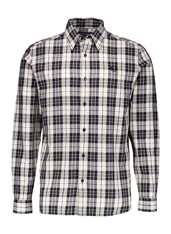 Fred Perry, Hemd, Baumwolle, beige-schwarz kariert