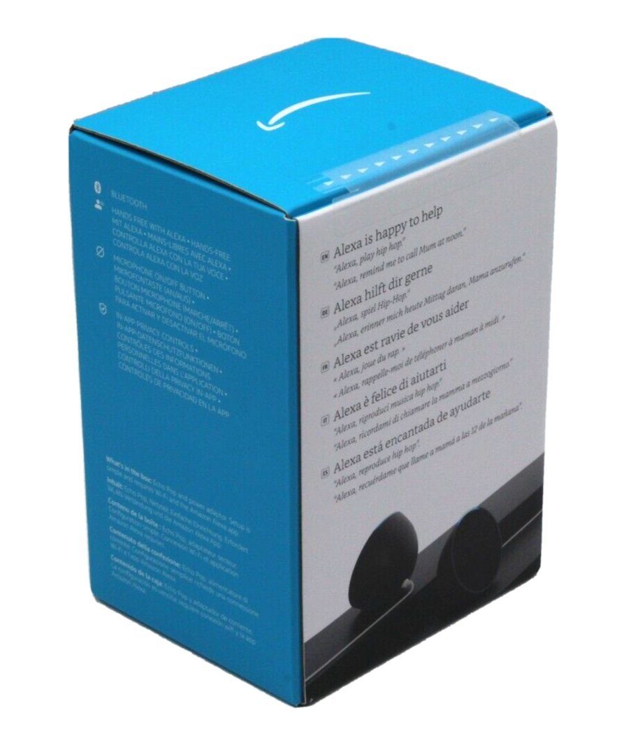 Amazon Echo Pop 2023 Kompakter & Smarter WLAN Bluetooth Lautsprecher Alexa Smart Speaker (WLAN (WiFi), Bluetooth, 15 W, voller Klang, mit Sprachsteuerung, Energiesparmodus)
