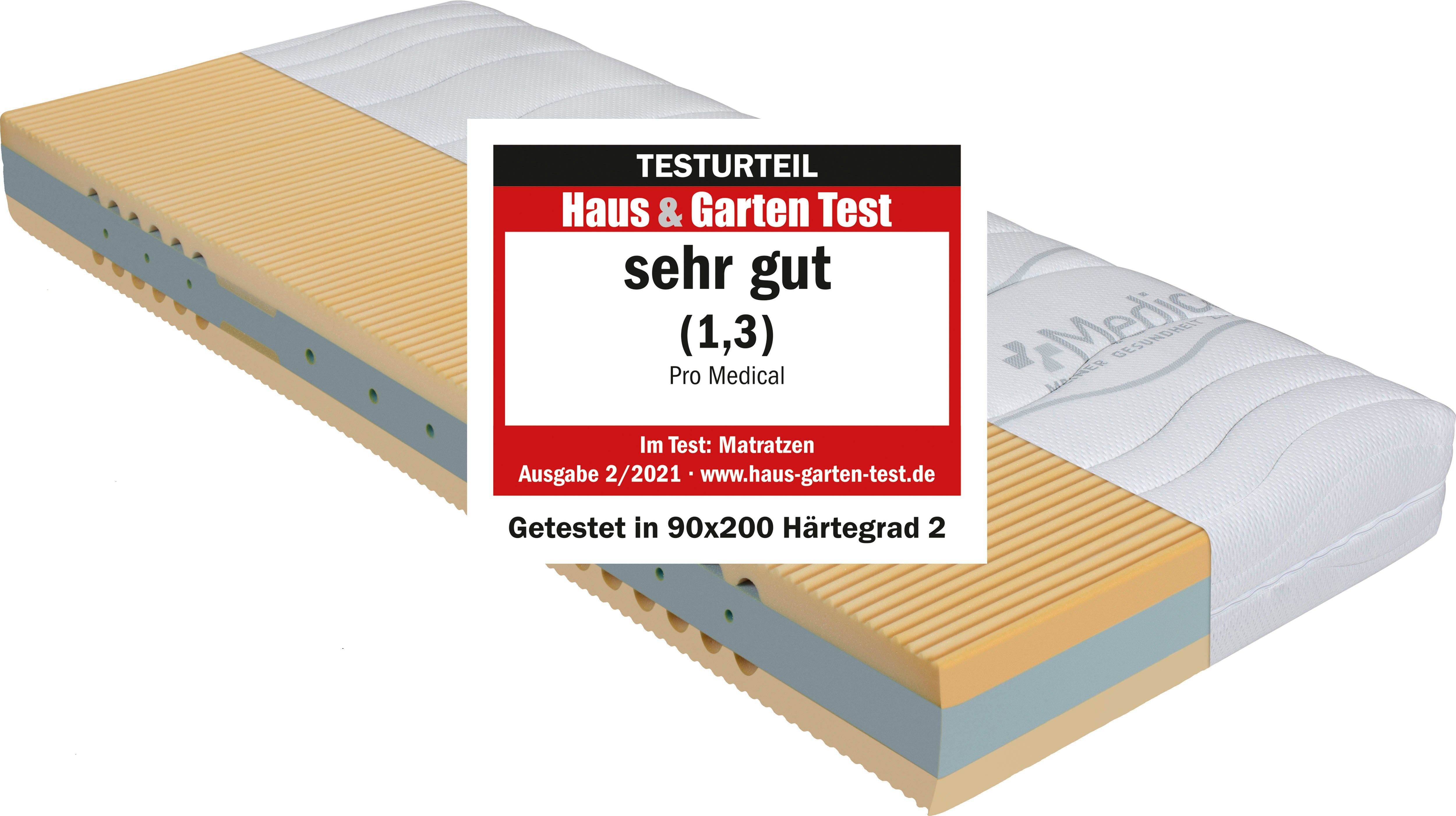 Kaltschaummatratze Pro Medical, Beco, 20 cm hoch, Matratze in 90x200 cm und weiteren Größen, punktelastische Matratze