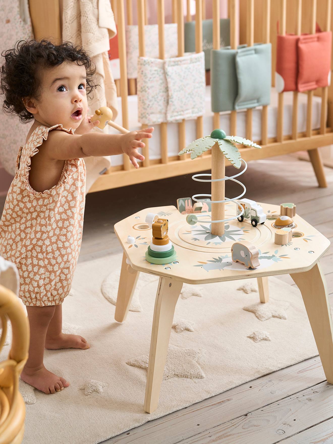 Table multi-activités HANOÏ en bois FSC® multicolore