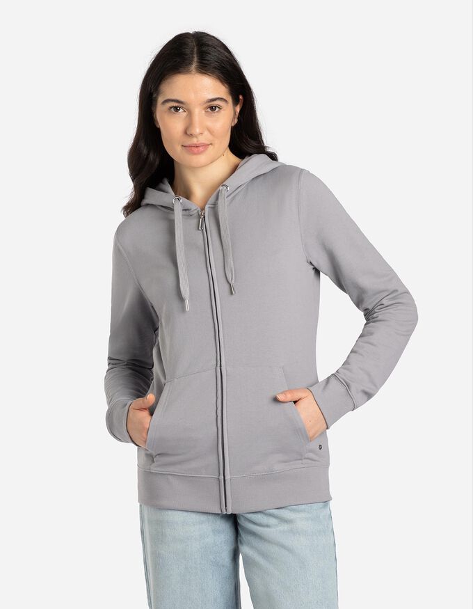 Sweatjacke - Kapuze mit Tunnelzug