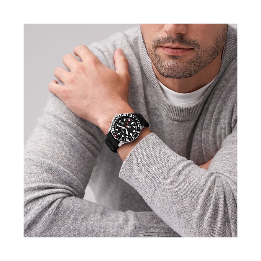 Fossil Herrenuhr FOSSIL BLUE GMT