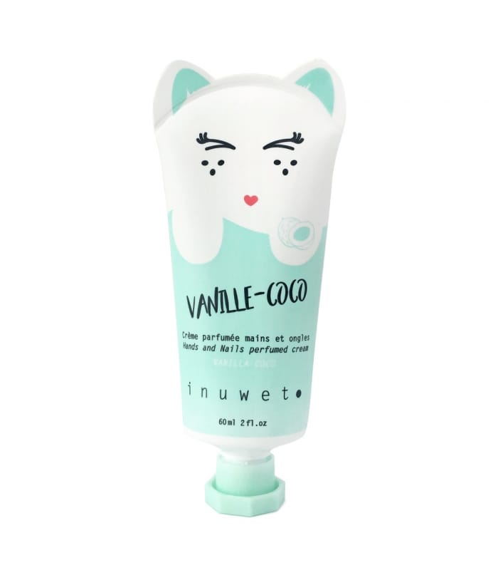 INUWET-CREME MAINS OREILLES CHAT-Crème Parfumée pour les mains et ongles - parfum coco