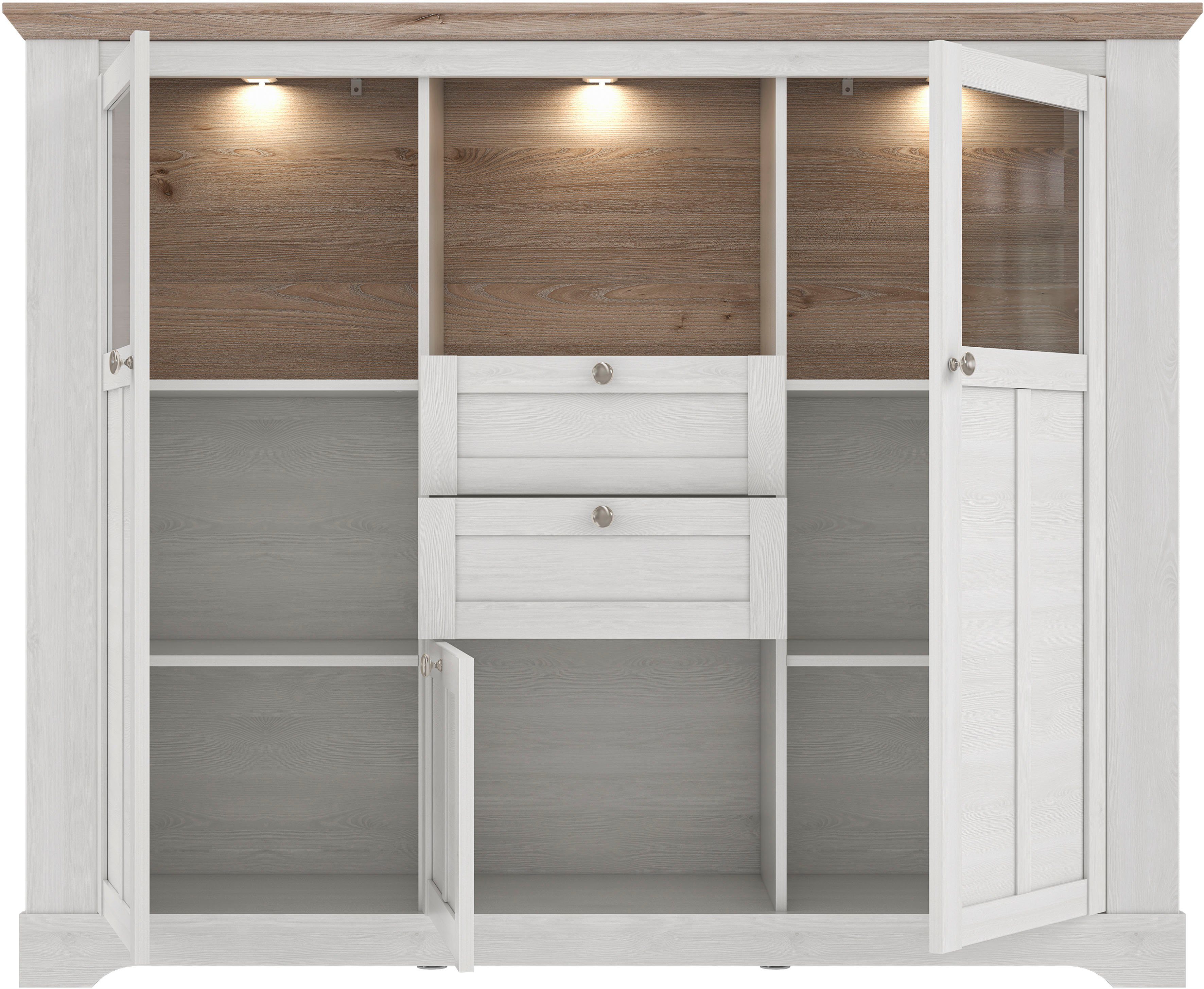 FORTE Highboard Iloppa, Höhe ca. 136 cm