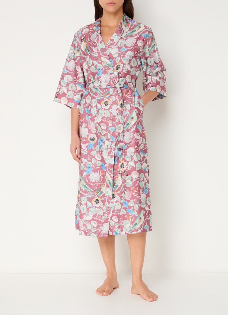 Essenza  Ilona Aleste kimono van biologisch katoen met bloemenprint