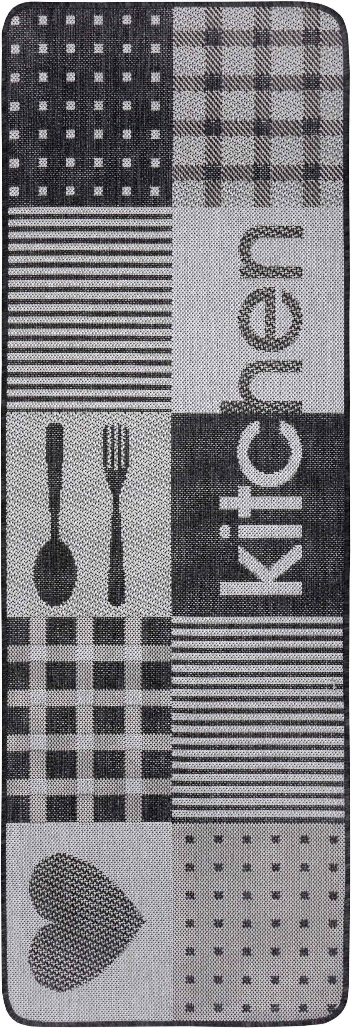 Läufer Patchwork Kitchen, HANSE Home, rechteckig, Höhe: 5 mm, Läufer, Rutschfest, Küchenteppich, Küche, Teppich, Flachgewebe