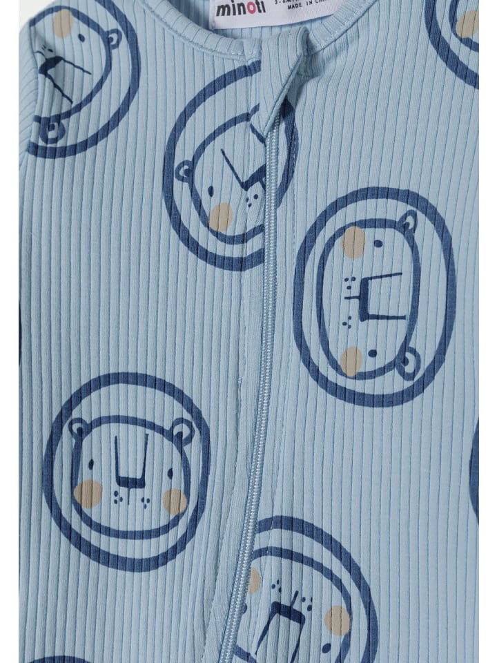 Minoti 3er. Set: Strampler 21babyrib2 in hellblau günstig kaufen 50