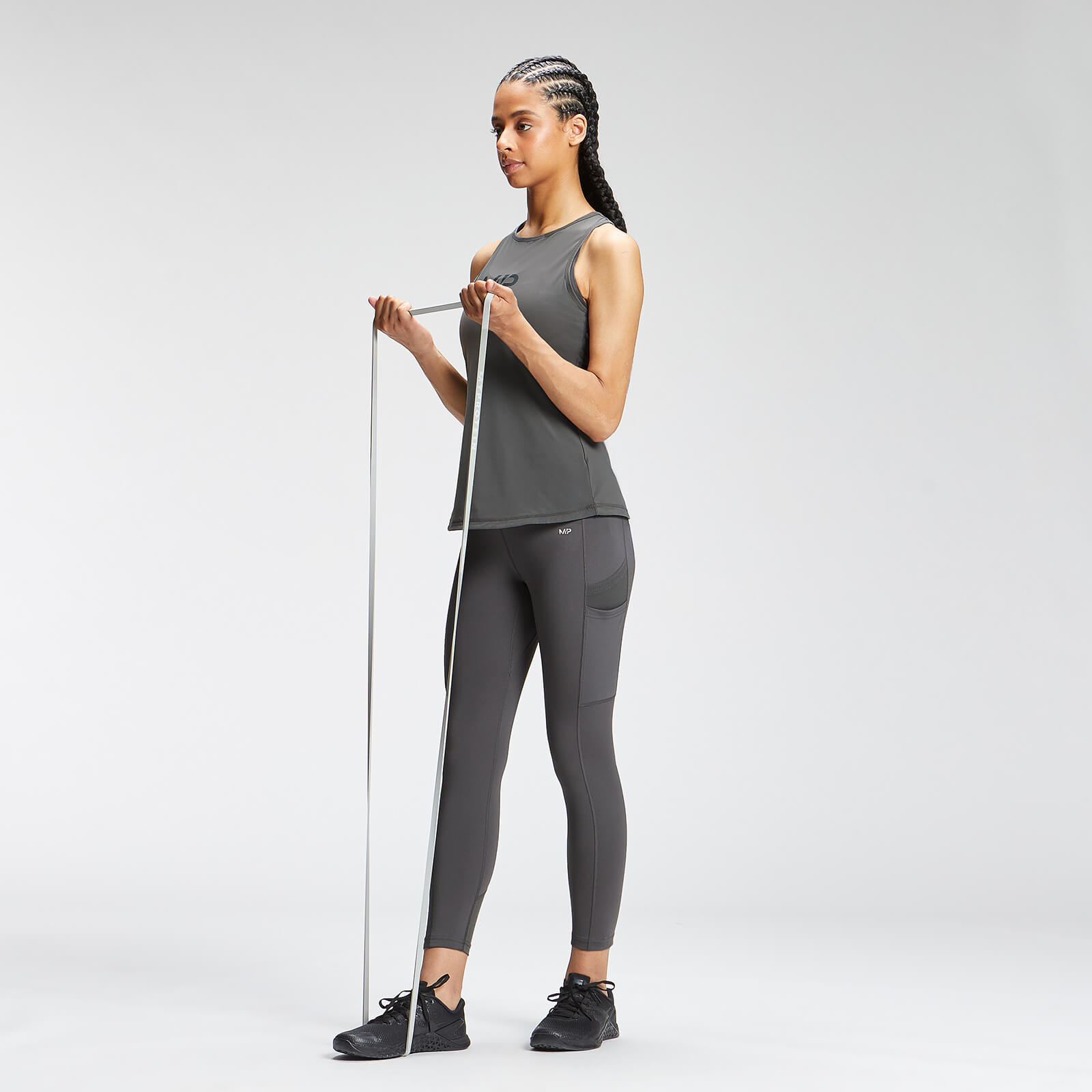 Legging ⅞ Repreve® MP Tempo pour femmes – Carbone