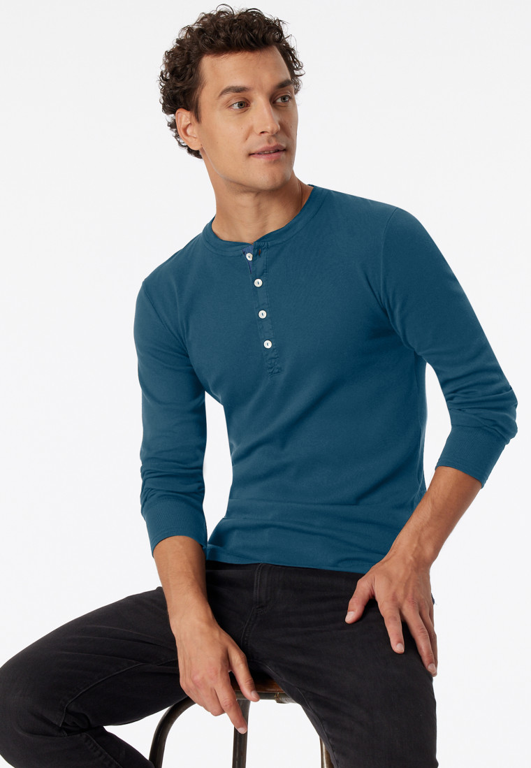 Shirt langarm jeansblau - Revival Karl-Heinz