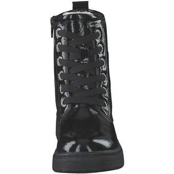 Barbarella Schnür Boots in schwarz