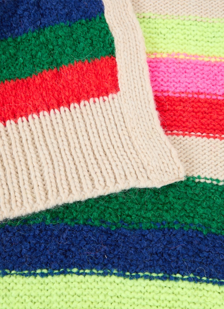Essential Antwerp Garis -karkeana neulottu huivi alpakkavillasekoitteesta, 125 x 35 cm