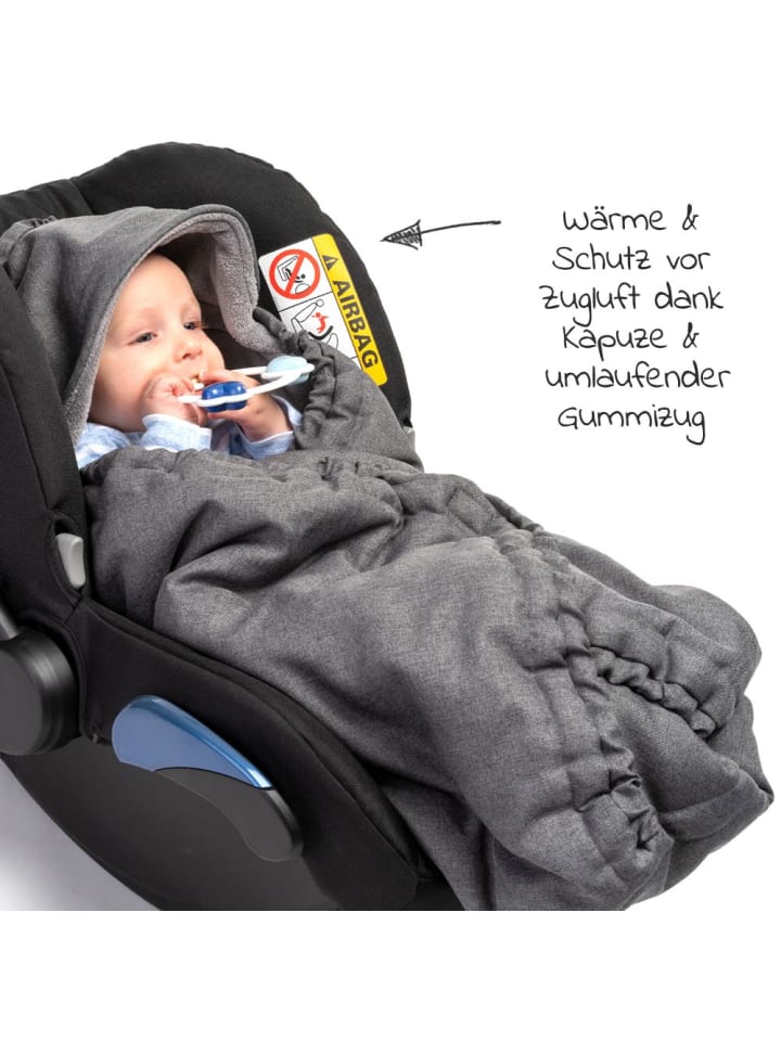 Zamboo Einschlagdecke Deluxe für Babyschale in grau günstig kaufen onesize