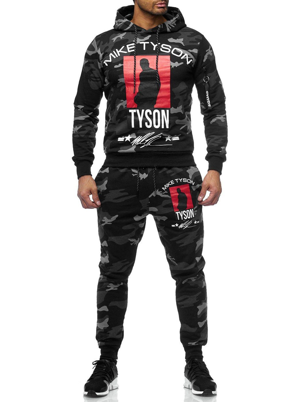 OneRedox Jogginganzug 979C Camou (Sportanzug Jogger Trainingsanzug), Fitness Freizeit Casual