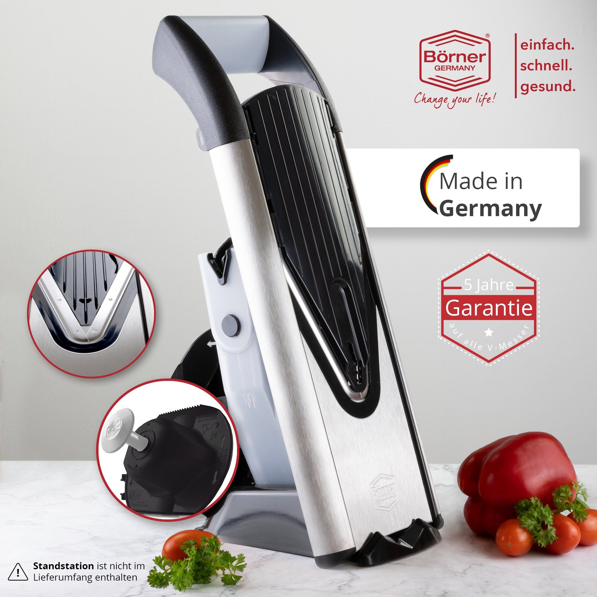 Börner Gemüsehobel Gemüsehobel V6 ExclusiveLine Starter Set