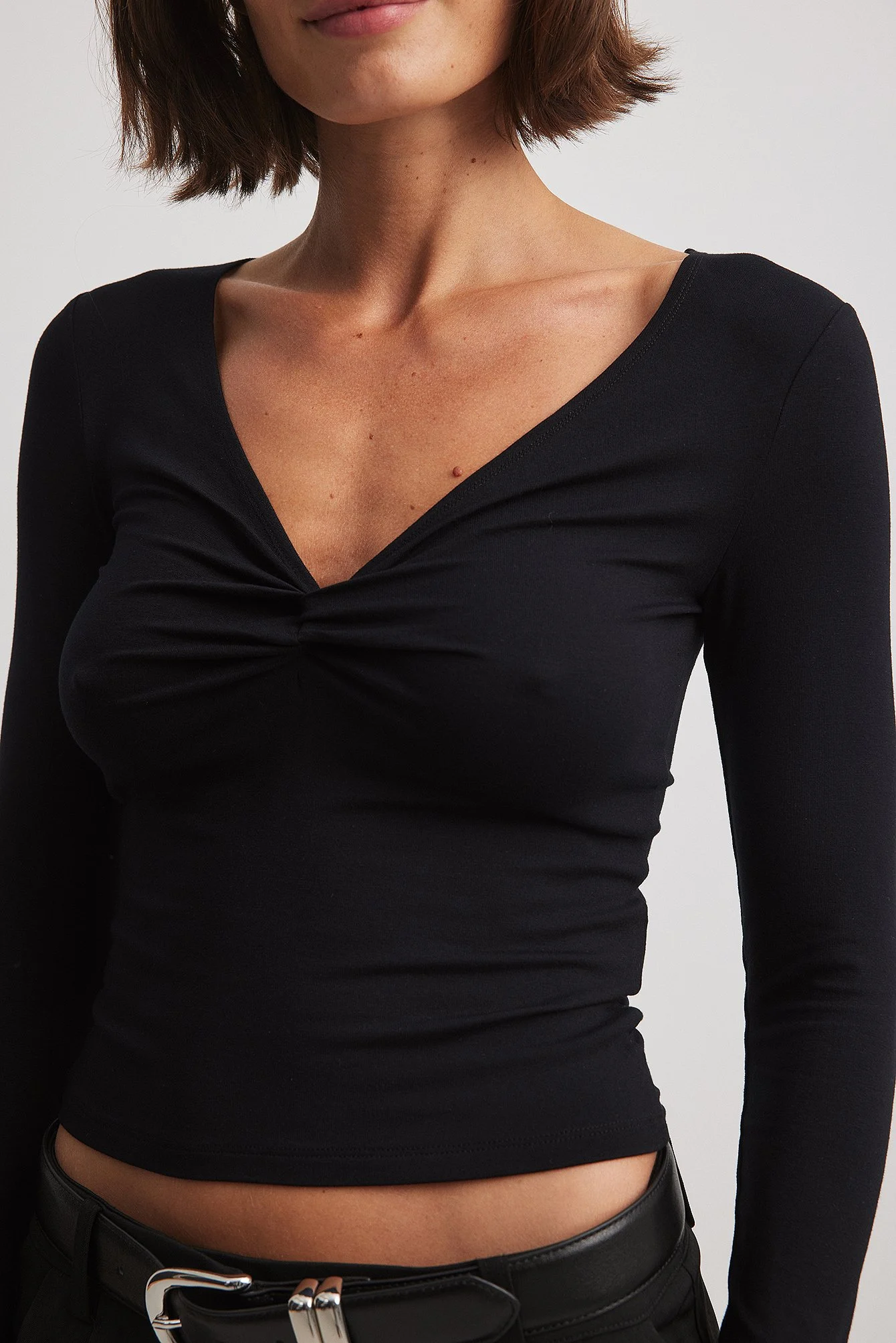Langärmeliges Jersey-Top