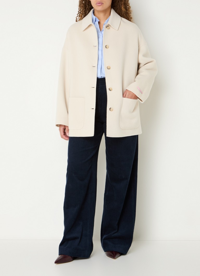 Max & Co Predazzo coat in wool blend with patch pockets