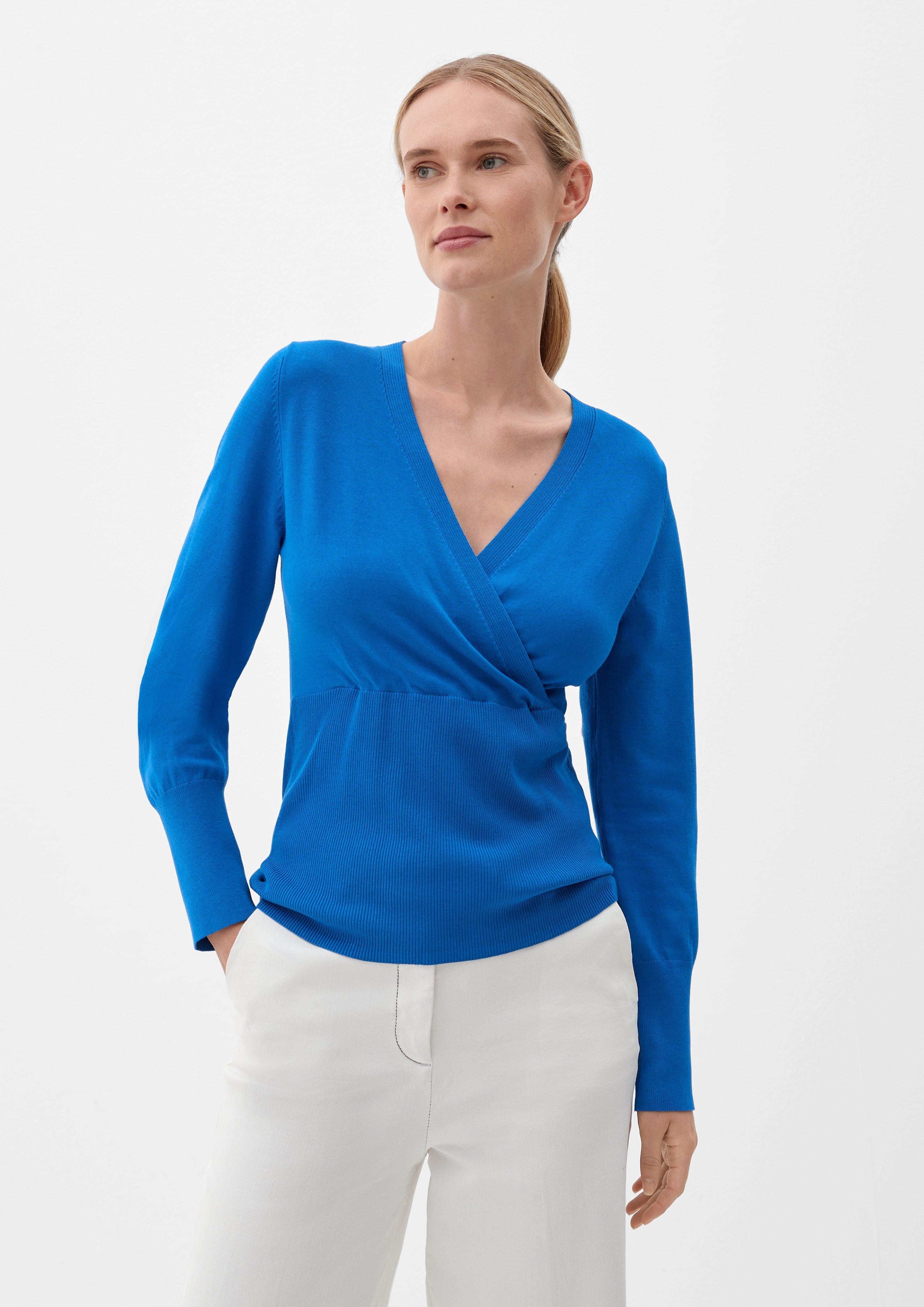 Pullover mit Wickeloptik  2119754-5545