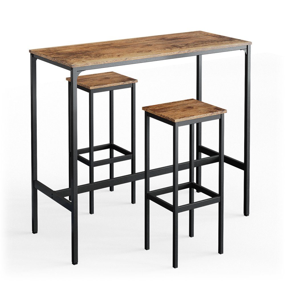 Vicco Bartisch Bistrotisch Küchentisch Fyrk 120x50cm inkl. Hocker