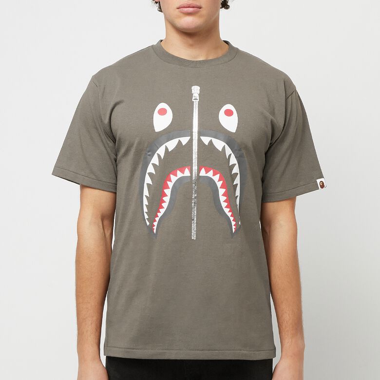 A Bathing Ape Shark Tee M brown
