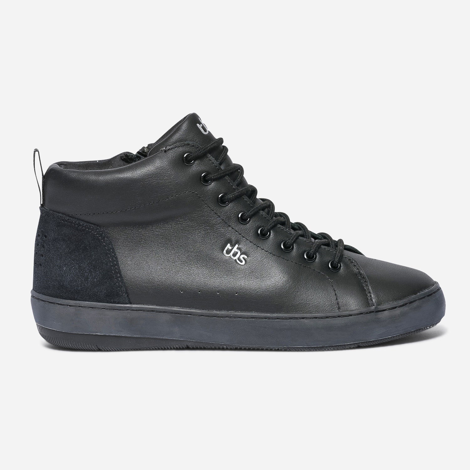 Basket TBS noire en cuir