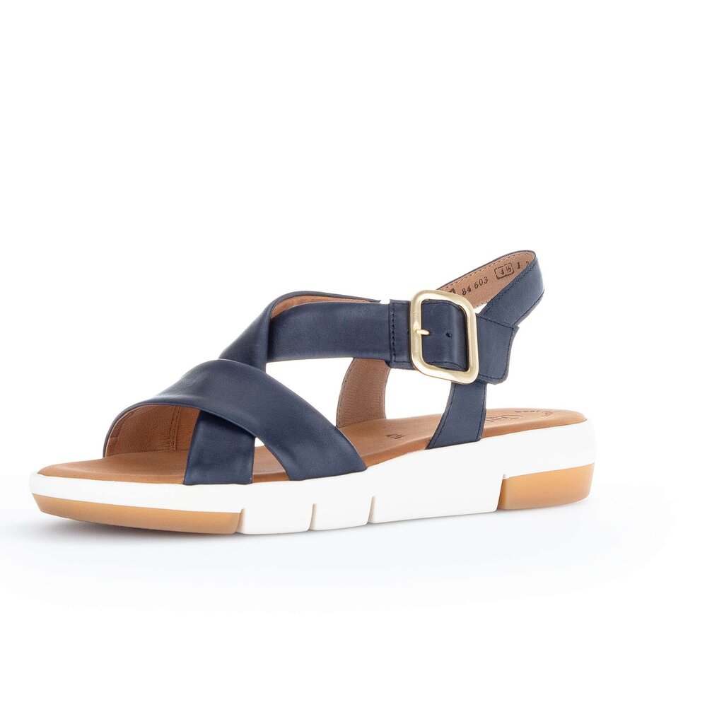 Gabor fashion Plateau Sandale blau
