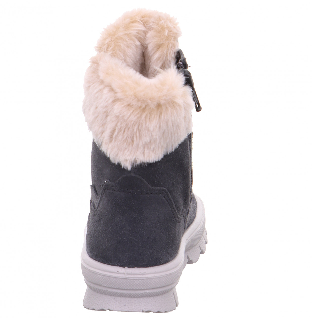 FLAVIA - Grau/Pink Boots mit Reißverschluss