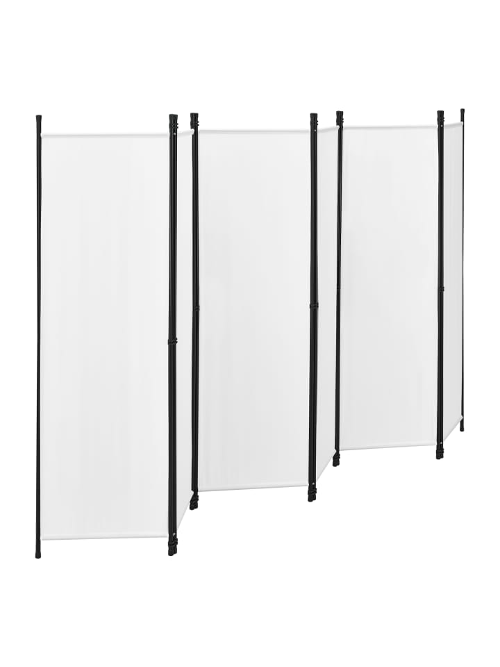 en.casa Raumteiler Huesca - 6-teilig in Beige (H)171cm (B)300cm günstig kaufen onesize