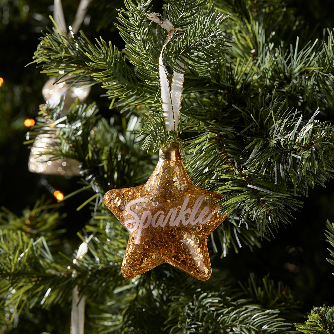 RM Sparkle Star Weihnachtskugeln 2 Stück